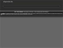 Tablet Screenshot of oilportal.de